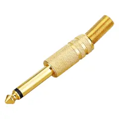 3.5 Mm Mono Gold Metal Jack Fiş