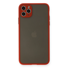 İphone 11 Pro Max Kılıf Montreal Silikon Kapak - Kırmızı