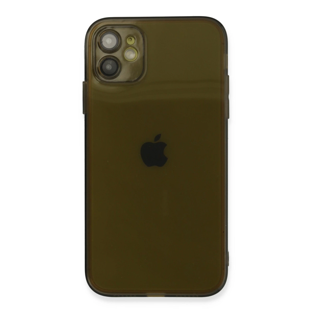 İphone 12 Kılıf Fly Lens Silikon - Siyah