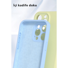 İphone 16 Pro Kılıf Nano İçi Kadife Silikon - Siyah