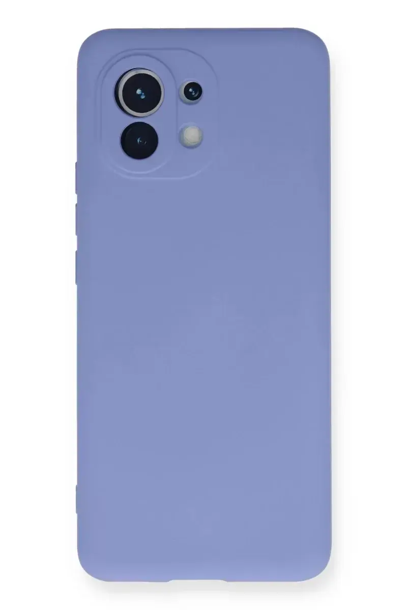 Newface Xiaomi Mi 11 Kılıf Nano İçi Kadife Silikon - Lila