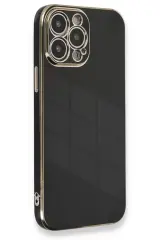 Newface İphone 13 Pro Kılıf Volet Silikon - Siyah