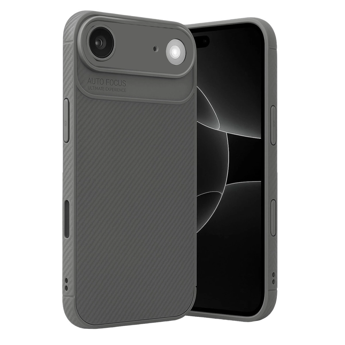 İphone 17 Air Auto Focus Karbon Kapak - Gri