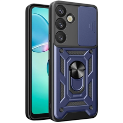 Samsung Galaxy S26 Pars Lens Yüzüklü Silikon - Lacivert