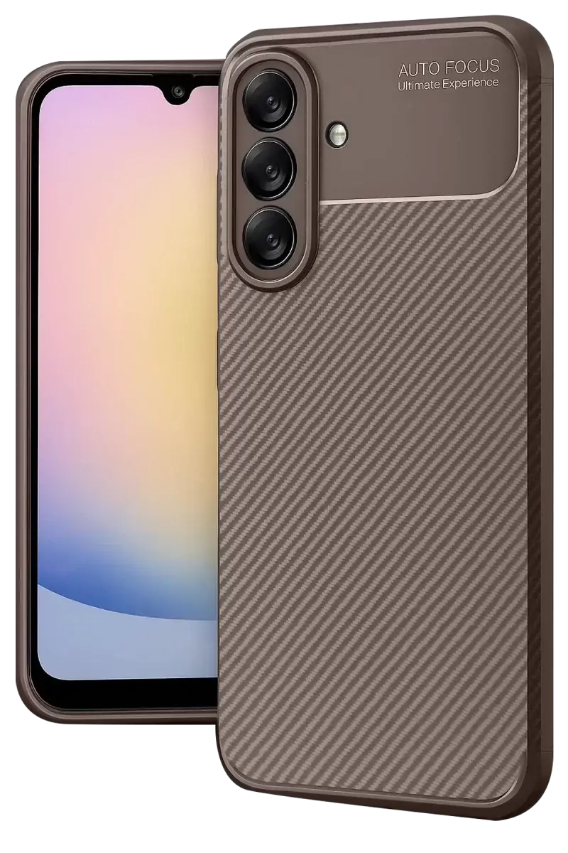 Newface Samsung Galaxy A17 5g Auto Focus Karbon Kapak - Kahverengi