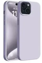 Newface İphone 15 Plus Kılıf First Silikon - Lila