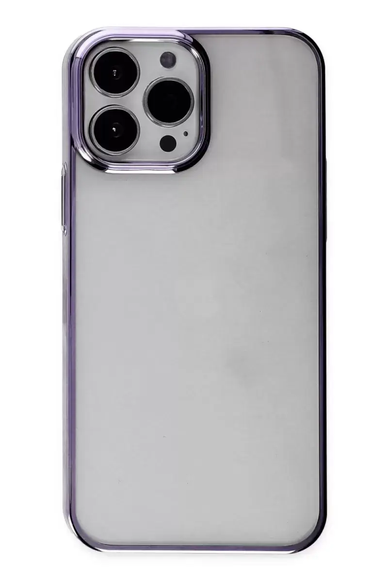 Newface İphone 13 Pro Max Kılıf Element Silikon - Mor