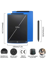 Vothoon 12 Inc Writing Lcd Grafik Dijital Kalemli Çizim Tableti Yazı Tahta Not Yazma Eğitim Tableti