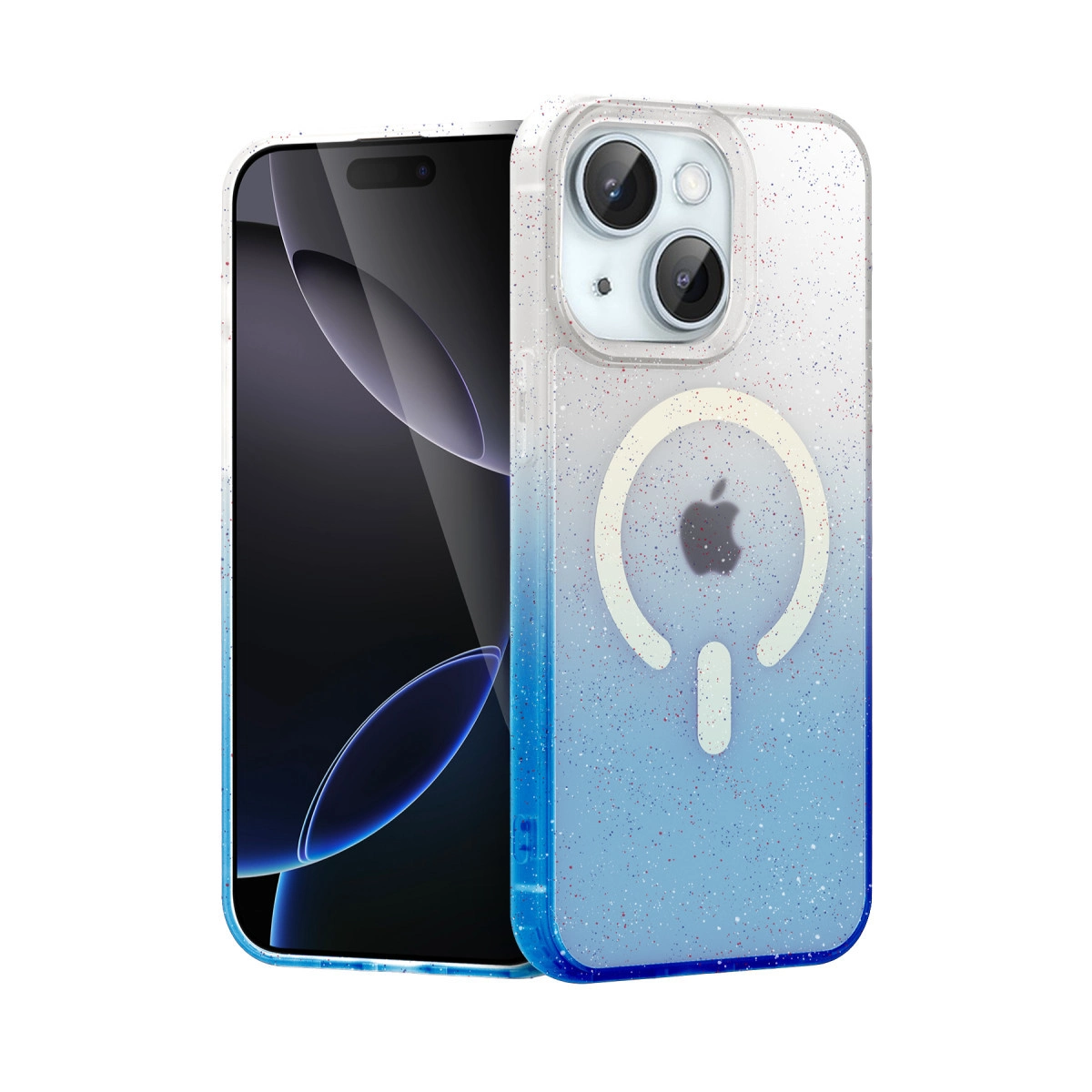 İphone 14 Pummel Shiny Magsafe Kapak - Mavi