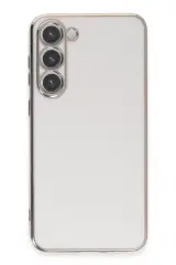 Newface Samsung Galaxy S23 Kılıf Volet Silikon - Beyaz