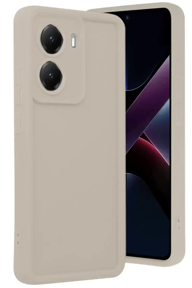 Newface Xiaomi Poco X7 Pro Viera Silikon - Krem