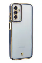Newface Samsung Galaxy M23 Kılıf Liva Lens Silikon - Mavi
