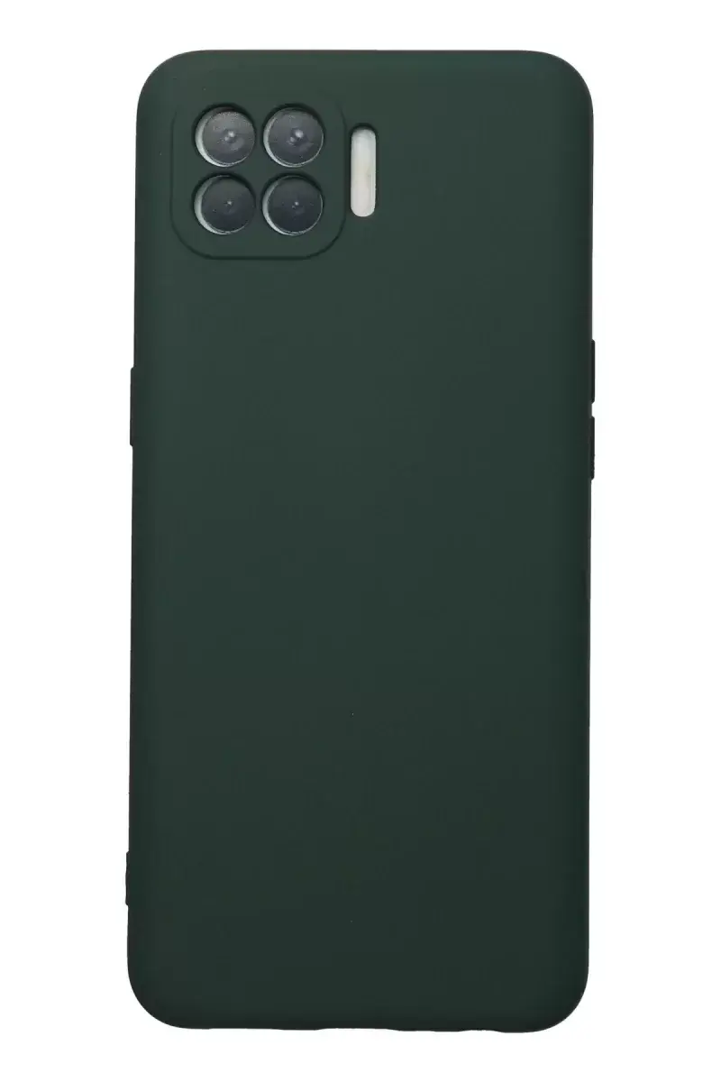 Newface Oppo Reno 4 Lite Kılıf Nano İçi Kadife Silikon - Koyu Yeşil
