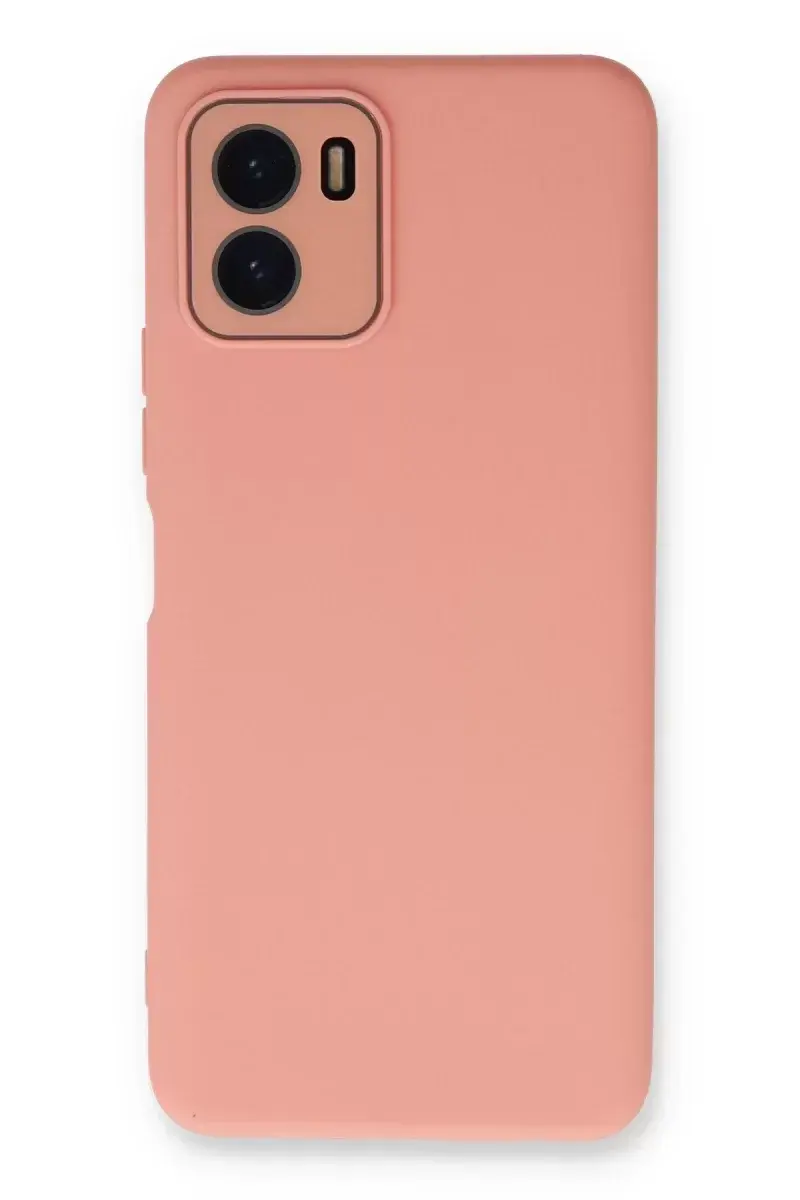 Newface Vivo Y15s Kılıf Lansman Glass Kapak - Pembe