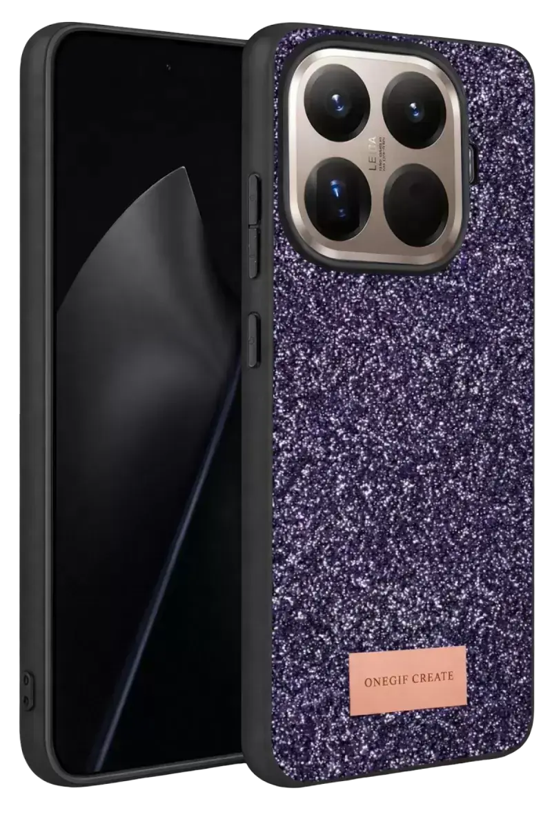 Onegif Xiaomi Mi 15t Pro Bright Simli Kapak - Derin Mor