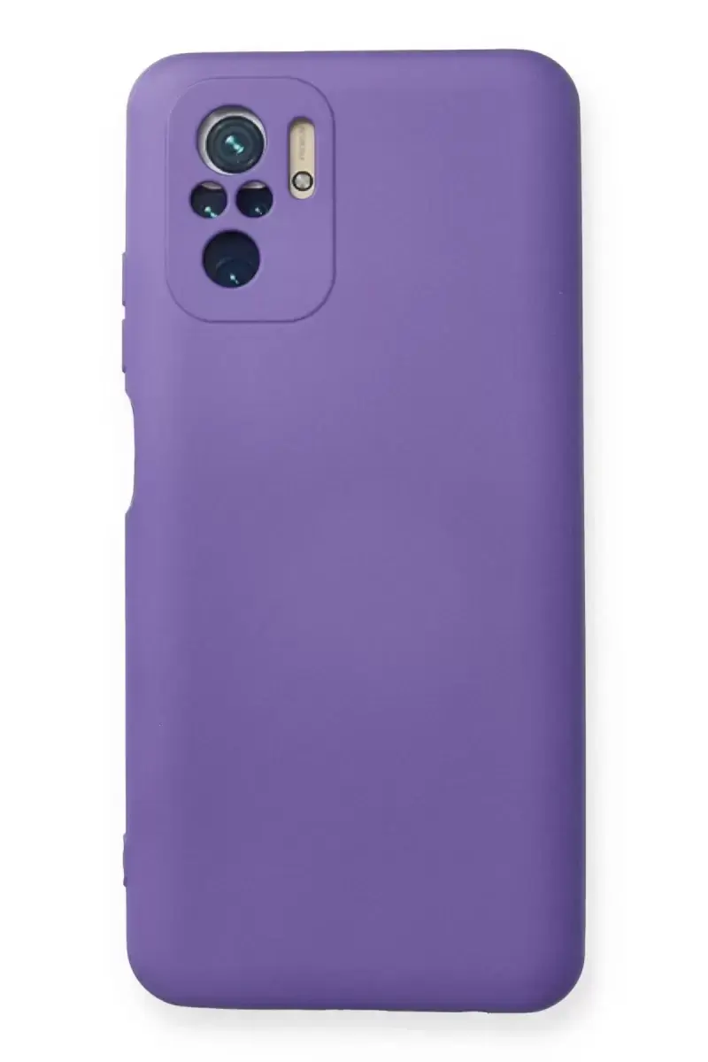 Newface Xiaomi Redmi Note 10 Kılıf Nano İçi Kadife Silikon - Mor