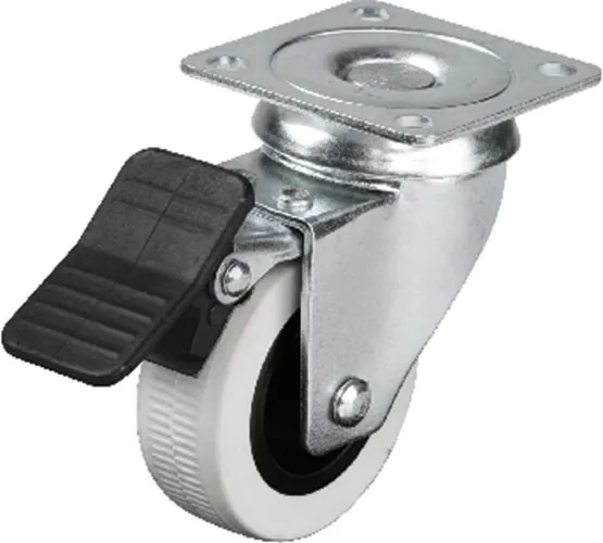 334 - 50x20 Mm Çift Bilyalı Tablalı Frenli Teker 4 Adet