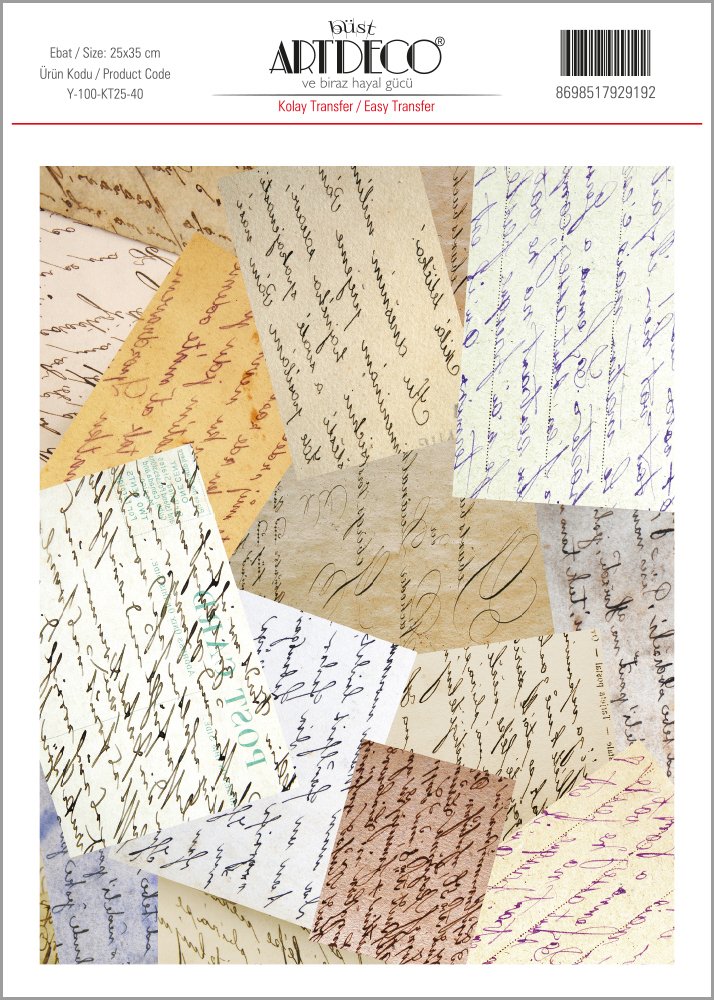 Kolay Transfer 25x35cm Desen No:40