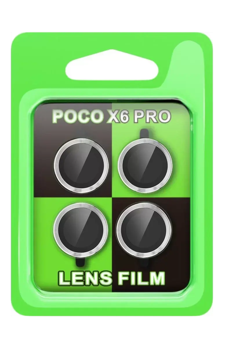 Newface Xiaomi Poco X6 Pro Raze Metal Kamera Lens - Gümüş