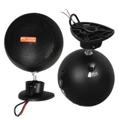 Magicvoice Mv-13 7.5 Cm 20 Watt Komütatörlü Hat Trafolu Siyah Sütun Sarkık Hoparlör (2'li Takım)