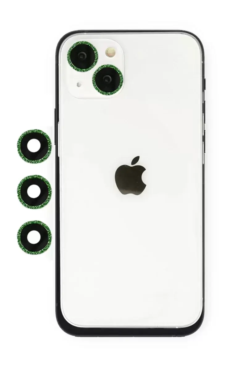 Newface İphone 14 Shine Kamera Lens - Yeşil
