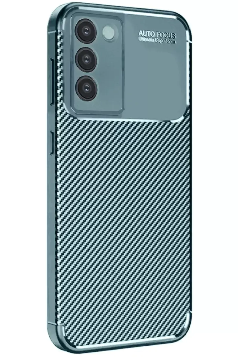 Newface Vivo V30 Lite 4g Kılıf Auto Focus Karbon Kapak - Koyu Yeşil