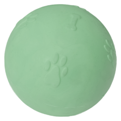 Pati Desenli Termoplastik Sert Köpek Oyun Topu 8 cm Large Yeşil