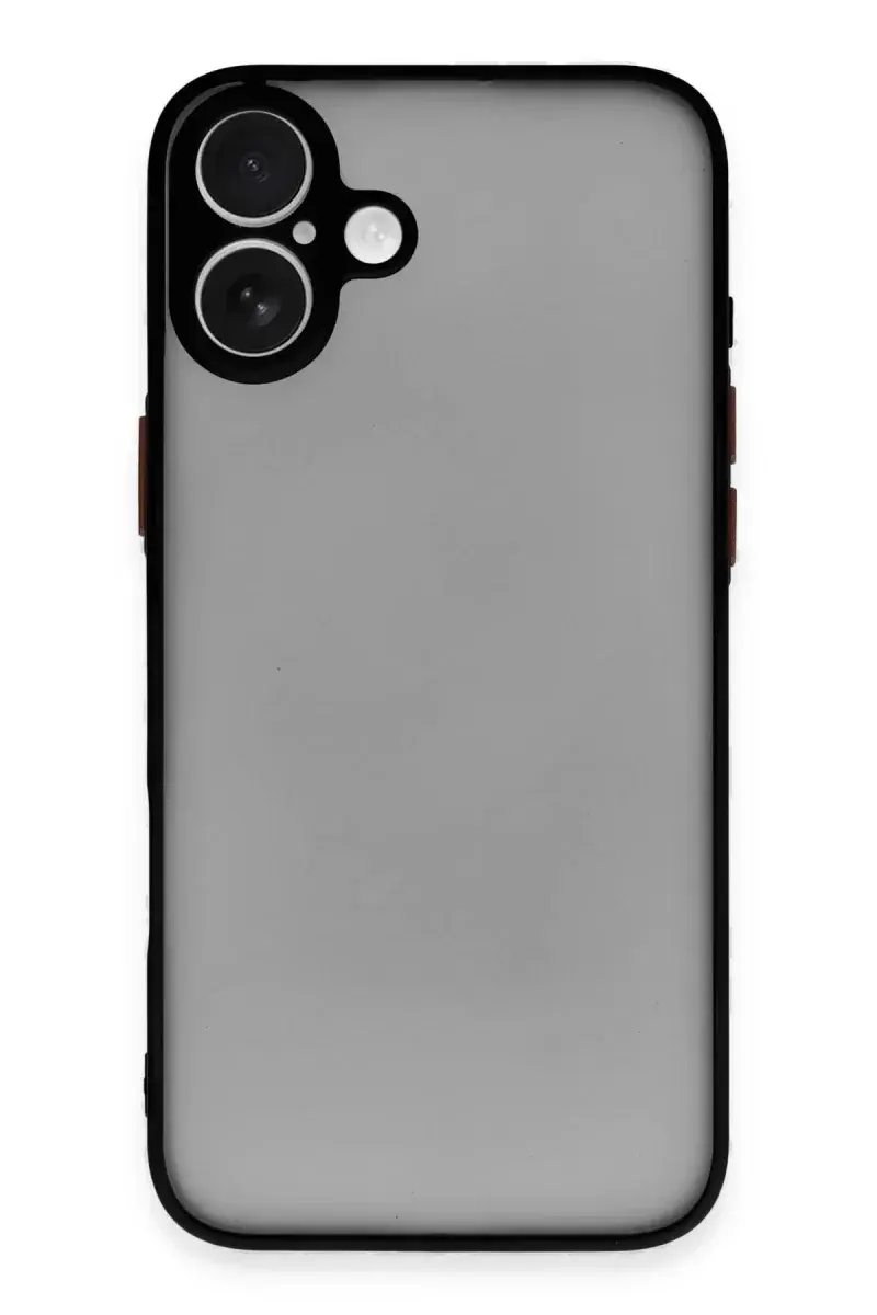 Newface İphone 16 Plus Kılıf Montreal Silikon Kapak - Siyah