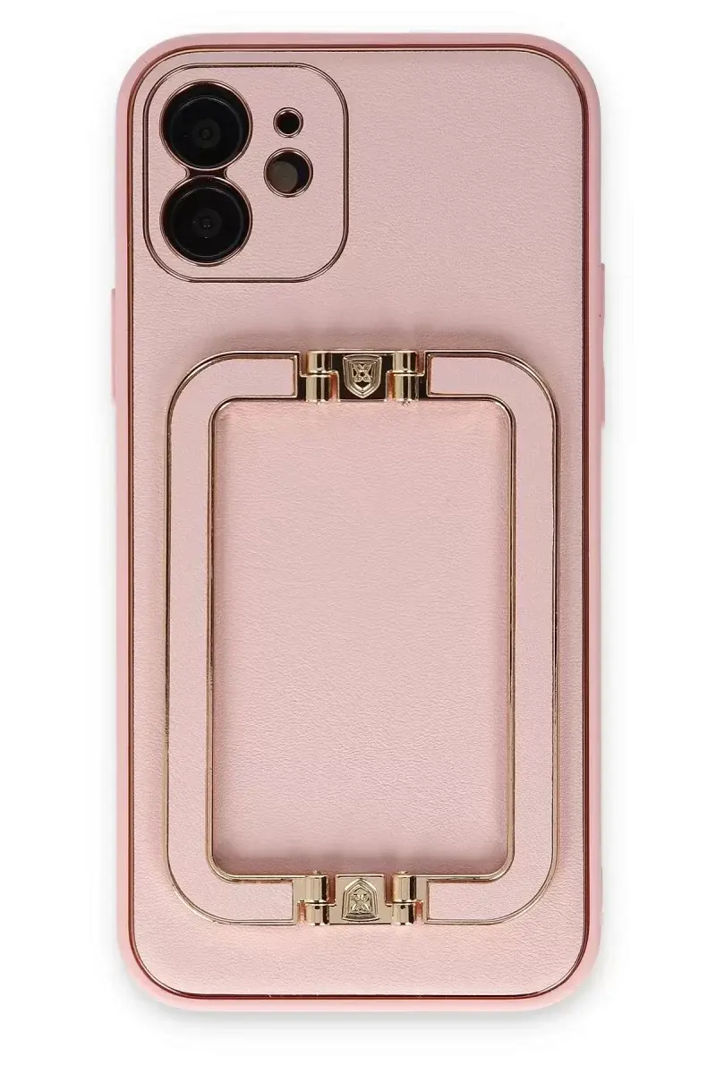 Newface İphone 12 Kılıf Coco Elit Kapak - Pembe