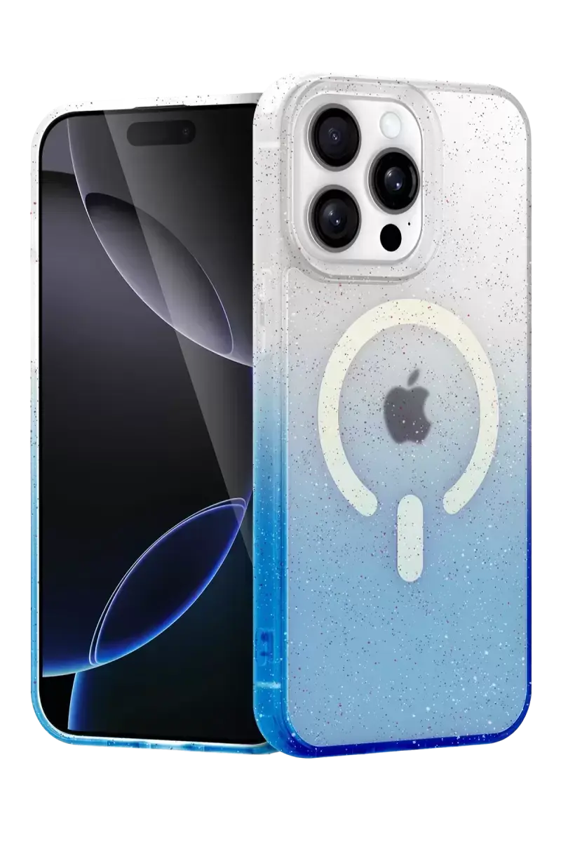 Newface Apple İphone 14 Pro Pummel Shiny Magsafe Kapak - Mavi