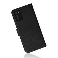 Samsung Galaxy A03s Kılıf Trend S Plus Kapaklı Kılıf - Siyah