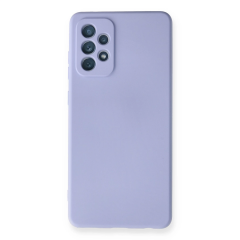 Samsung Galaxy A72 Kılıf Nano İçi Kadife Silikon - Lila