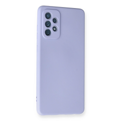 Samsung Galaxy A72 Kılıf Nano İçi Kadife Silikon - Lila