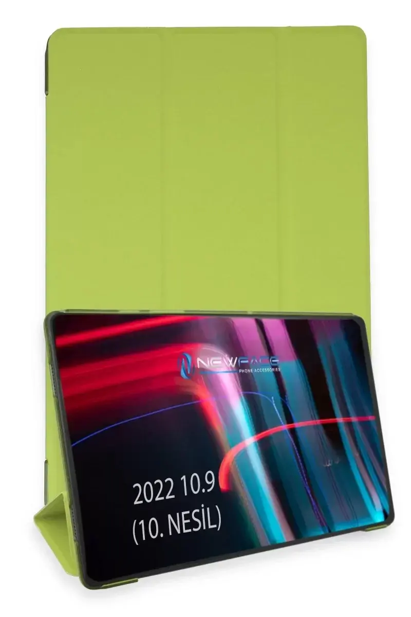 Newface İpad 2022 10.9 (10.nesil) Kılıf Tablet Smart Kılıf - Açık Yeşil
