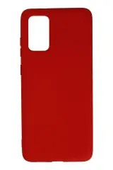 Newface Samsung Galaxy S20 Plus Kılıf Nano İçi Kadife Silikon - Kırmızı