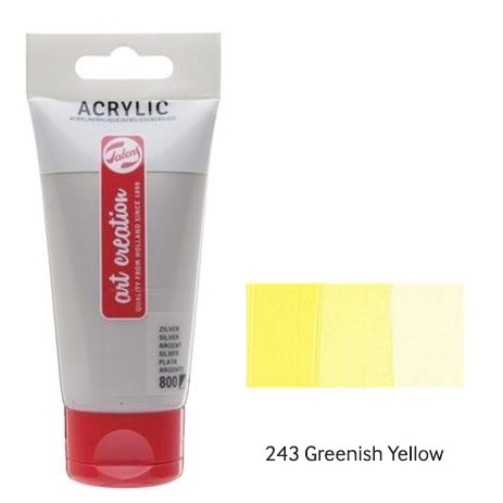 Talens Artcreation Akrilik Boya 75ml - N:243 Greenish Yellow