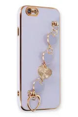 Newface İphone 6 Kılıf Esila Silikon - Lila