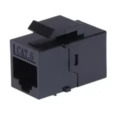 Powermaster Pm-25454 Rj45 Cat6 Dişi/dişi 8p-8c Ara Kaplin Coupler Adaptör Siyah