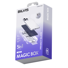 İphone 17 Air Bilvis 5in1 5d Magic Hayalet Cam Ekran Koruyucu - Siyah