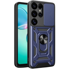 Samsung Galaxy S26 Ultra Pars Lens Yüzüklü Silikon - Lacivert