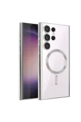 Newface Samsung Galaxy S23 Ultra Kılıf Kross Magneticsafe Kapak - Titan Gri