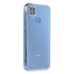 Xiaomi Redmi 9c Kılıf Razer Lensli Silikon - Açık Mavi