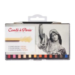 12'li Kare Pastel Boya (Portre Renkleri)
