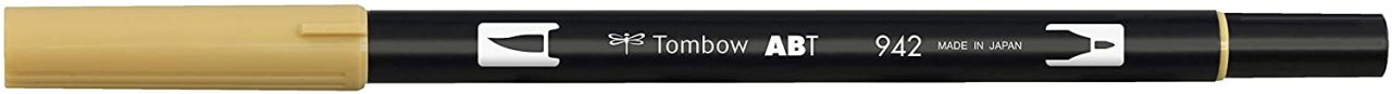 AB-T Dual Brush Pen - Tan - 942