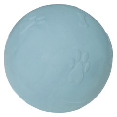 Pati Desenli Termoplastik Sert Köpek Oyun Topu 6 cm Small Açık Mavi