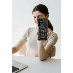 Samsung Galaxy S26 Ultra Pars Lens Yüzüklü Silikon - Yeşil