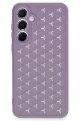 Newface Samsung Galaxy A25 5g Kılıf Petek Silikon Kapak - Lila