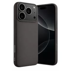 İphone 17 Pro Max Nano İçi Kadife Silikon - Gri