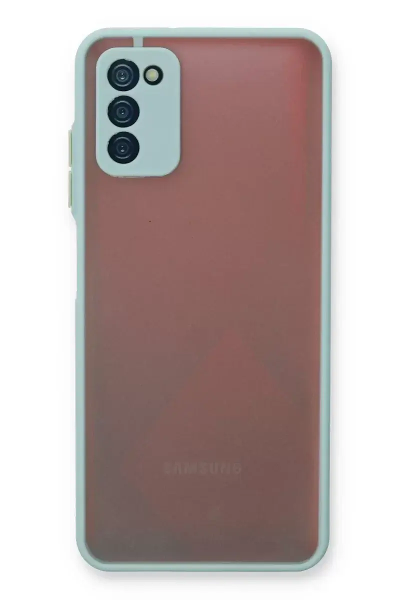 Newface Samsung Galaxy A03s Kılıf Montreal Silikon Kapak - Turkuaz