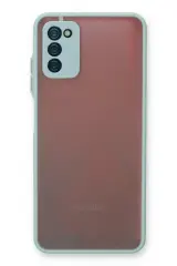 Newface Samsung Galaxy A03s Kılıf Montreal Silikon Kapak - Turkuaz